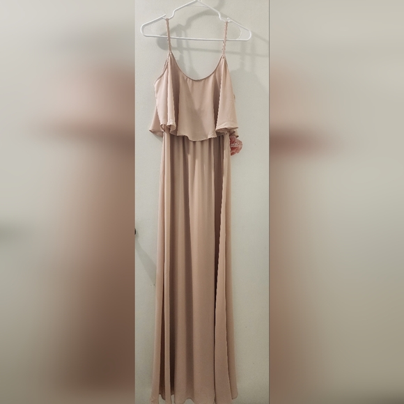 Show Mw Your Mumu Elegant Light Pink Maxi Dress, Small. - Picture 1 of 10